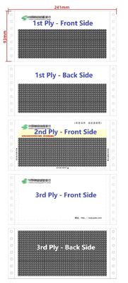 China Security Envelope 3 Ply for Banks 241x93MM for sale