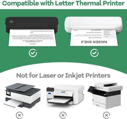 china 216X280mm Direct Thermal Paper Roll BPA free Blank for sale