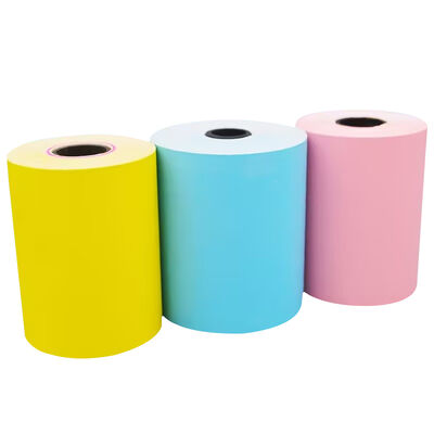 China 80x80mm POS ATM Cash Register Thermal Paper Receipt Rolls BPA free Colored 80x70mm 80x60mm 80x50mm for sale