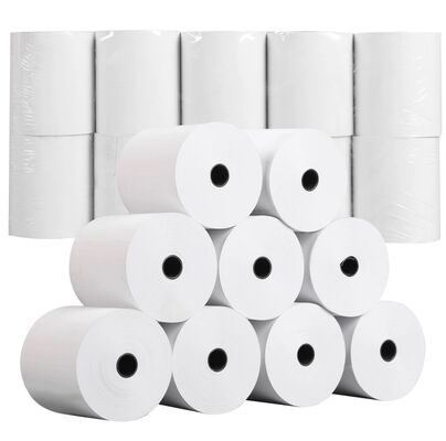 China 57x50mm POS ATM Cash Register Thermal Paper Receipt Rolls BPA free 57x40mm 57x30mm for sale
