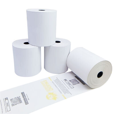 China 57x50mm POS ATM Cash Register Thermal Paper Rolls BPA free Printed UV Printing 57x40mm 57x30mm for sale