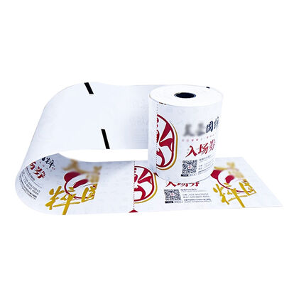 China 80x80mm Thermal Paper Receipt Rolls BPA Free Printed Repeat Sensemarks POS ATM Cash Register  Rolls UV Printing for sale
