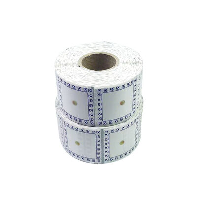China 2x2 Inch Square Self-Adhesive Labels Perforated UV Printing Premium Adhesive Labels with Black Location Line on Back Side for sale