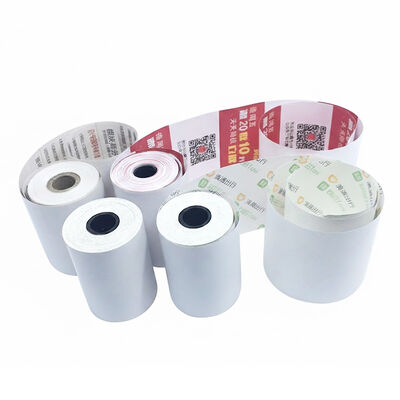 China 57x50mm POS ATM Cash Register Thermal Paper Receipt Rolls BPA free Printed UV Printing 57x40mm 57x30mm for sale