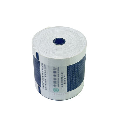 China 80x50mm Bank Security Envelope Roll 1 Ply Printed Repeat Sensemarks for sale