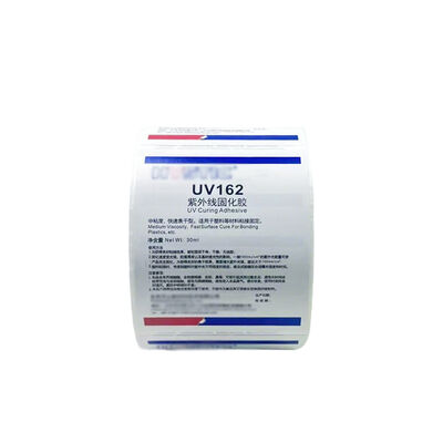 China 2x2 Inch Square UV Curing Adhesive Labels Perforated UV Printing Premium Adhesive Labels for sale