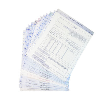 China 12 Part Perforated NCR Carbonless Air Waybill 12 Ply Air Waybill for sale