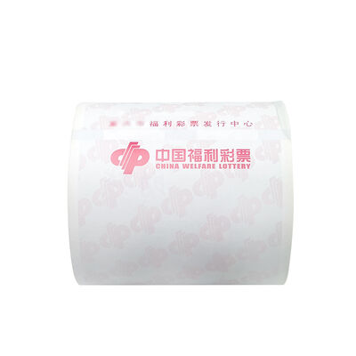 China 80x80mm Thermal Lottery Tickets Printed Repeat Sensemarks Thermal Paper Rolls UV Printing for sale