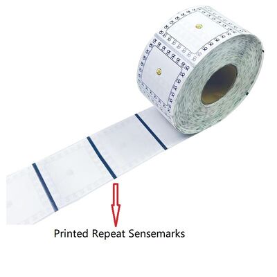 China 2x2 Inch Square Self-Adhesive Labels Perforated Premium Adhesive Labels Printed Repeat Sensemarks UV Printing for sale