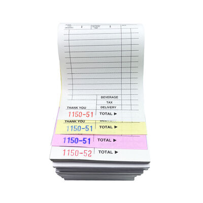 China 3 Part Carbonless Food Delivery Form for sale
