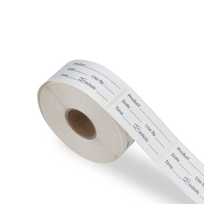 China 1 x 2 Inch Printed Dissolvable Labels Food Storage Labels for Containers for sale