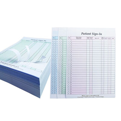 China HIPAA-Compliant 3 Part Carbonless  Patient Sign-in Form 8.5x11 Inch for sale