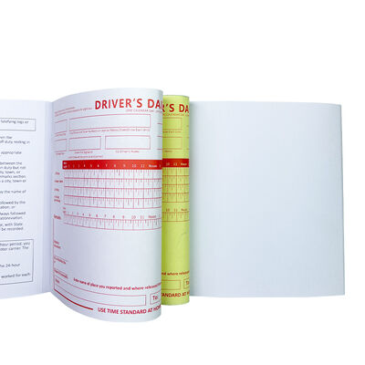 China 2 Ply Carbonless Driver's Daily Log Book with Folding Back Board for sale