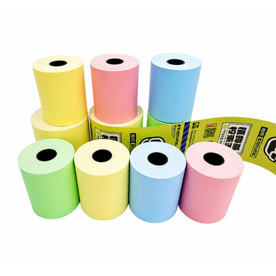 China 57x50mm POS ATM Cash Register Colored Thermal Paper Receipt Rolls BPA free for sale