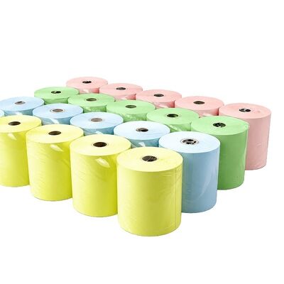 China 57x50mm POS ATM Cash Register Colored Thermal Paper Receipt Rolls BPA free for sale