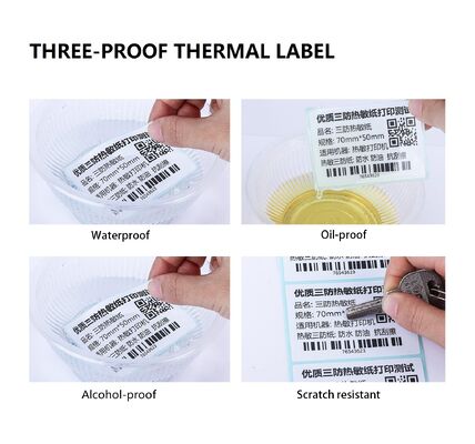 China Thermal Adhesive Blank Labels 2x1 Inch Multiple Purpose for sale