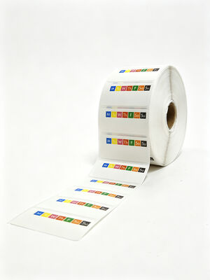 China Weekday Color Coded Thermal Adhesive Labels Stickers for sale