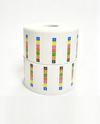 China Weekday Color Coded Thermal Adhesive Labels Stickers for sale