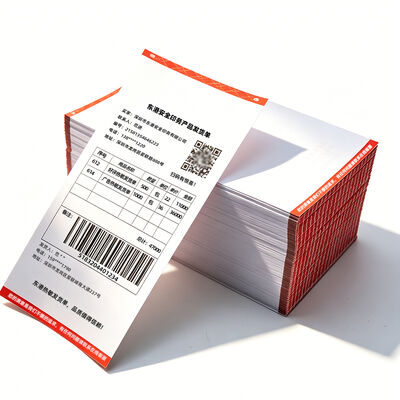 China Fanfold Direct Thermal Delivery Notice with Sensemarks BPA free for sale