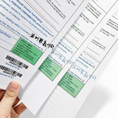 China 3 Part Carbonless Specimen Collection Form with Peel-off Flag Labels for sale