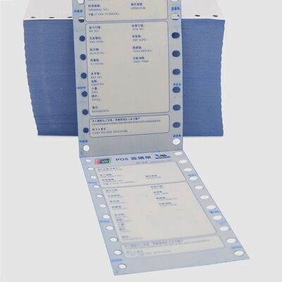 China 3 Part Fanfold Top-Sheet Self-Imaging Carbonless NCR POS Slips for sale