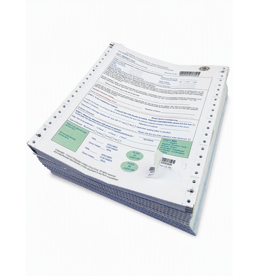 China 3 Part Carbonless Specimen Collection Form with Peel-off Flag Labels for sale