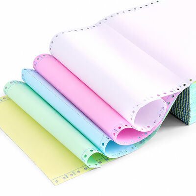 China 5 Part Listing Paper NCR Carbonless Copy Paper 5 Ply Perforated Computer Form for sale