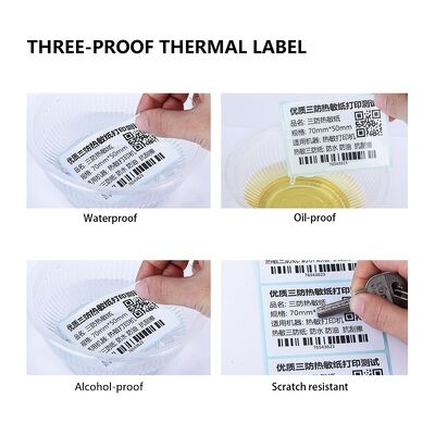 China Thermal Adhesive Blank Labels 2x1 Inch Multiple Purpose for sale