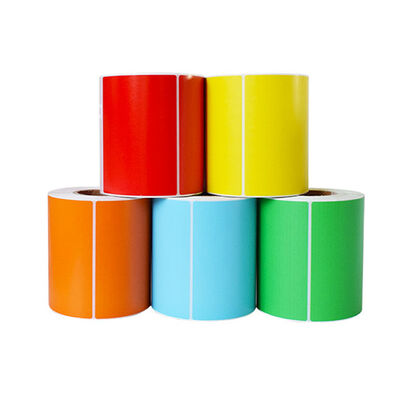 57x80mm Thermal Self-Adhesive Color Label Rolls