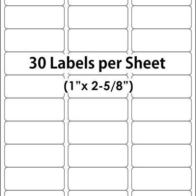 Easy Peel Printable Address Labels, Thermal Adhesive Labels, 1