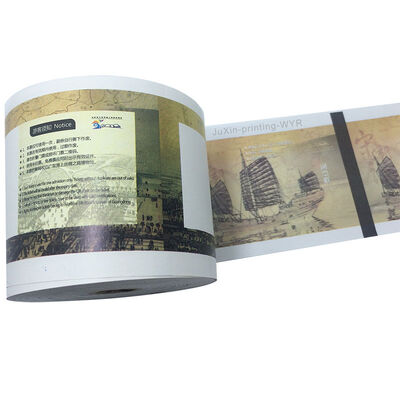 80x90mm Musium Thermal Ticket Rolls with Black Positioning Line UV Printing