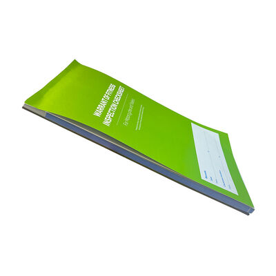 8.5x11.5 Inch 3 Ply Pre Printed Carbonless Vehicle Inspection Checksheet Book with Serial Numbers